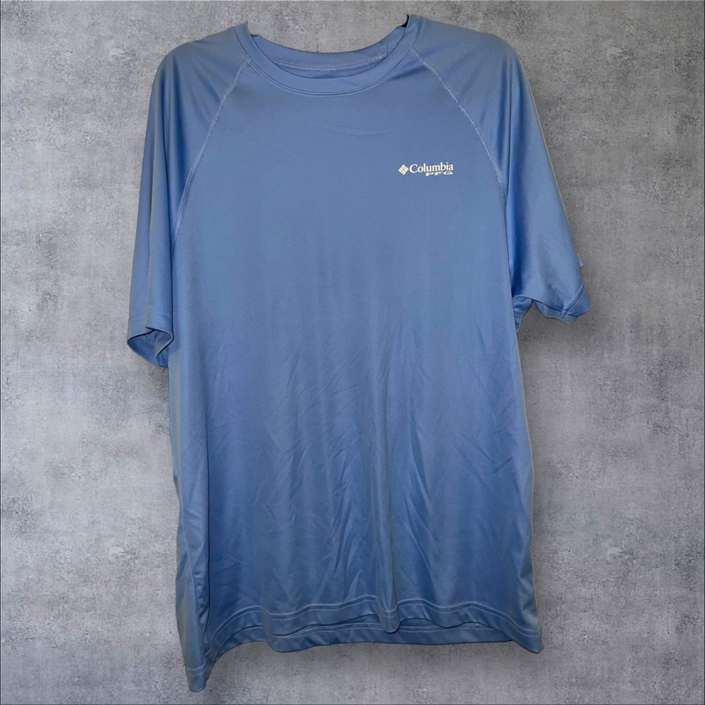 Columbia Blue Short‎ Sleeve Tee